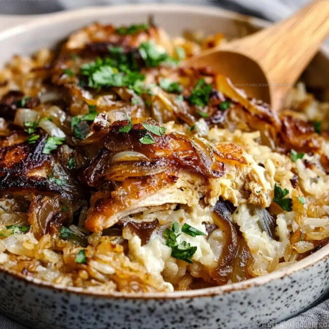 French Onion Chicken Rice Cooking Method