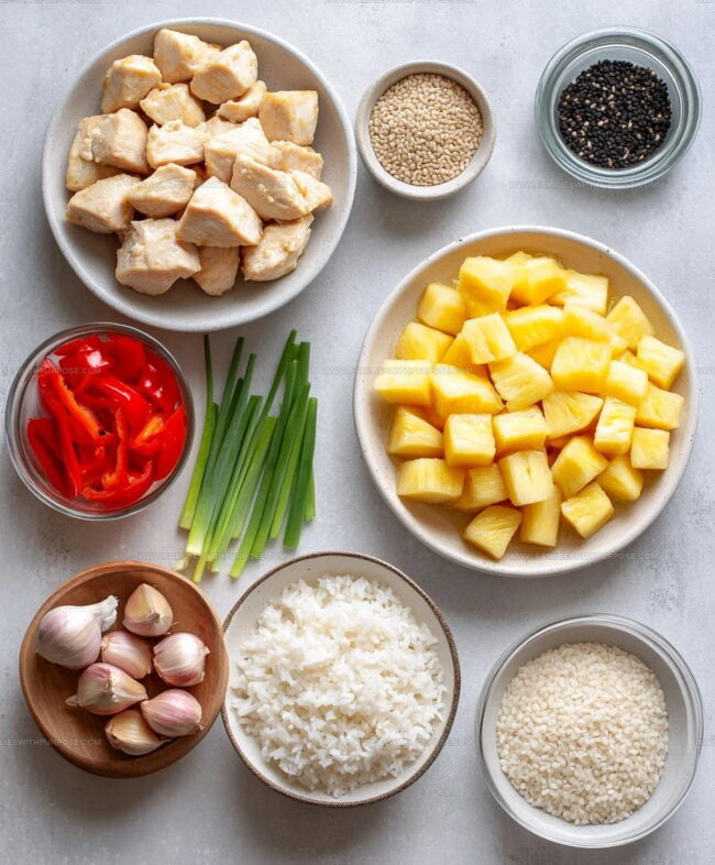 Pineapple Chicken Rice Ingredient List