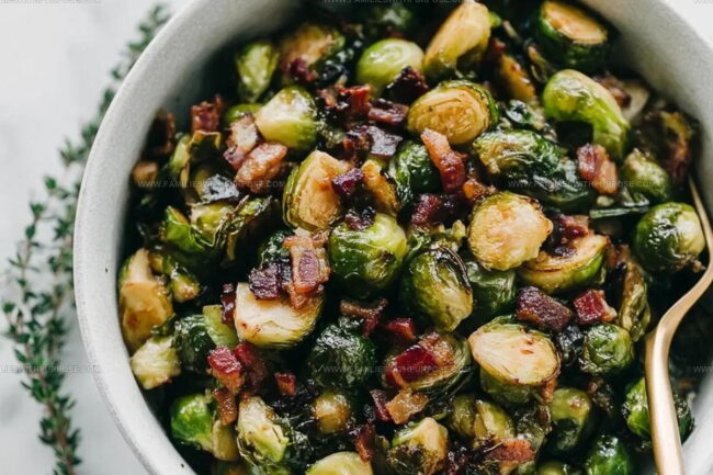 How to Make Maple Bacon Brussels Sprouts