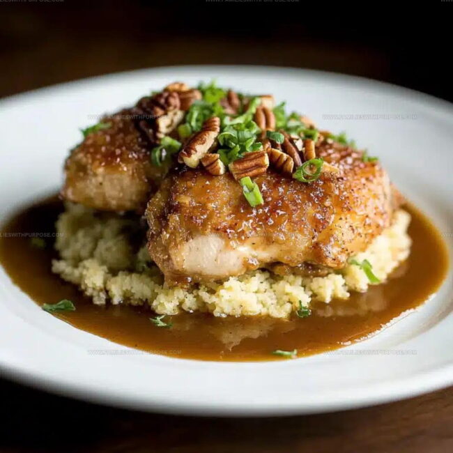 Poultry, Toasted Nuts, and Spirit-Infused Sweeteners for This Dish