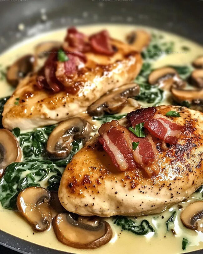 What Makes Smothered Chicken with Creamed Spinach Bacon and Mushrooms So Special