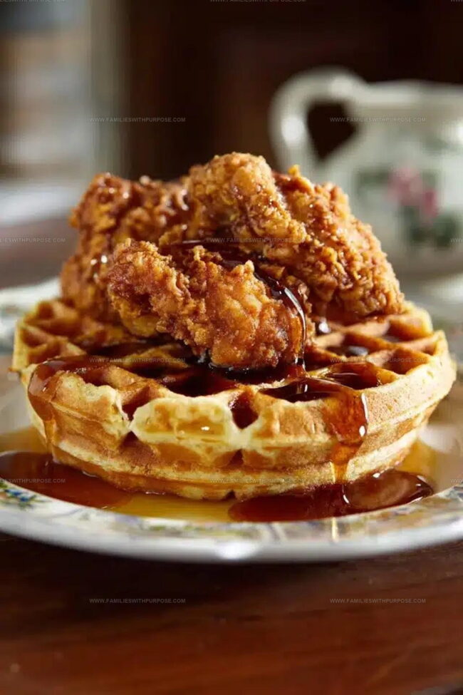 Savory Waffle And Syrup Variations For Chicken And Waffles