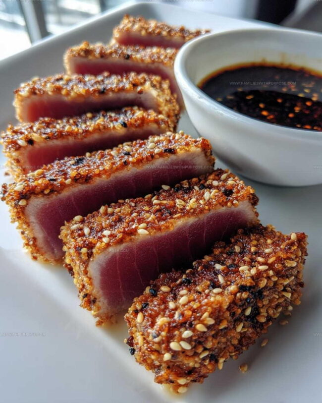 Steps For Making Sesame Crusted Tuna Steak