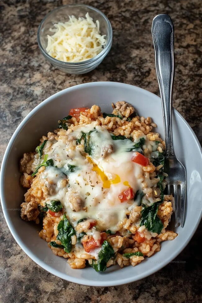 Cooking Method for Italian Sausage and Rice Skillet