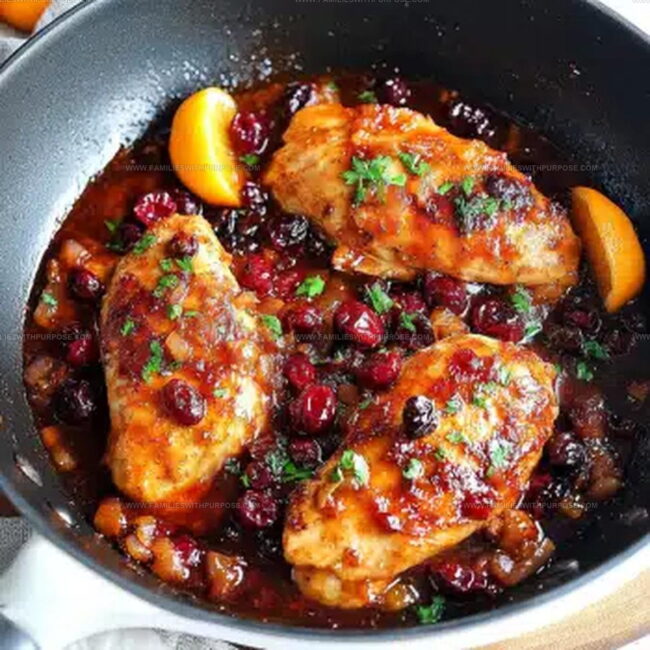 Technique for Executing a Glossy Cranberry Orange Chicken Glaze
