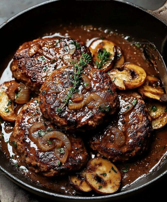 Step by Step Method for Cooking Salisbury Steak Dinner