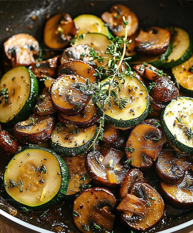 Directions for Cooking Zucchini and Mushrooms Skillet