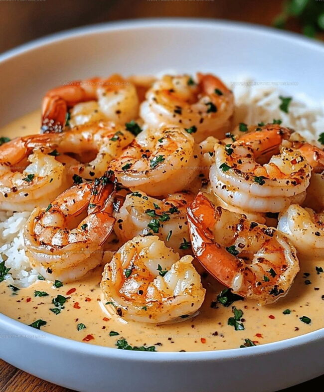 Steps to Prepare Creamy Garlic Shrimp