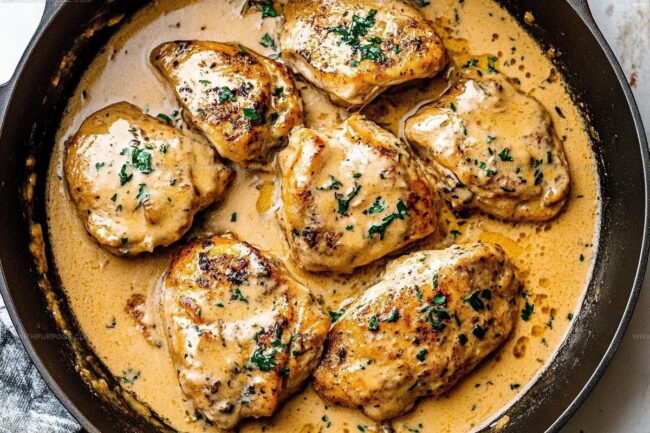Steps for Making Chicken Au Poivre