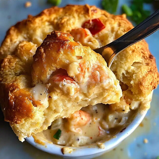 Simple Way to Make Cheddar Bay Biscuit Seafood Pot Pie