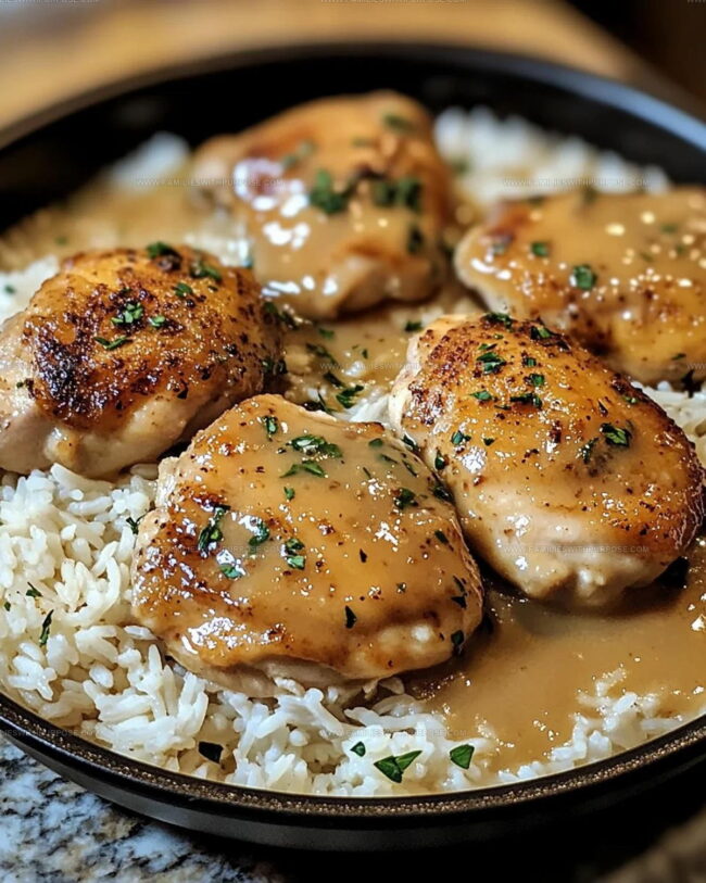 Smothered Chicken and Rice Cooking Instructions
