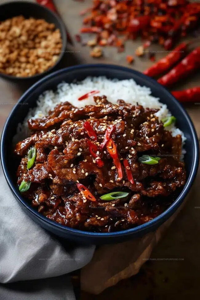 Variations On A Fiery Crispy Beef Plate