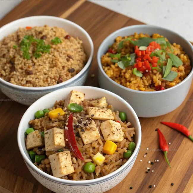 Preparing Chicken and Shrimp Fried Rice Step by Step